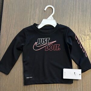 NWT 12 Month Nike Black Dri-FIT Tee